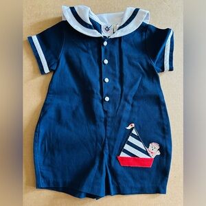 Good Lad Navy Blue Sailor Bodysuit